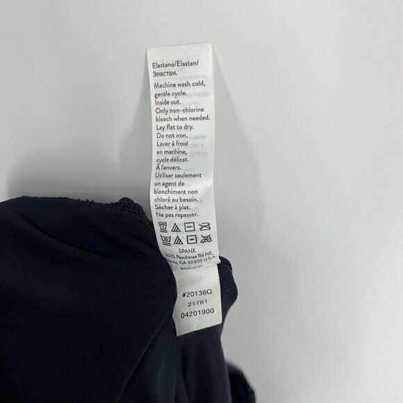 Spanx Moto Leggings Size XS Womens Black Faux Leather Pull On Stretch Biker - Picture 7 of 7